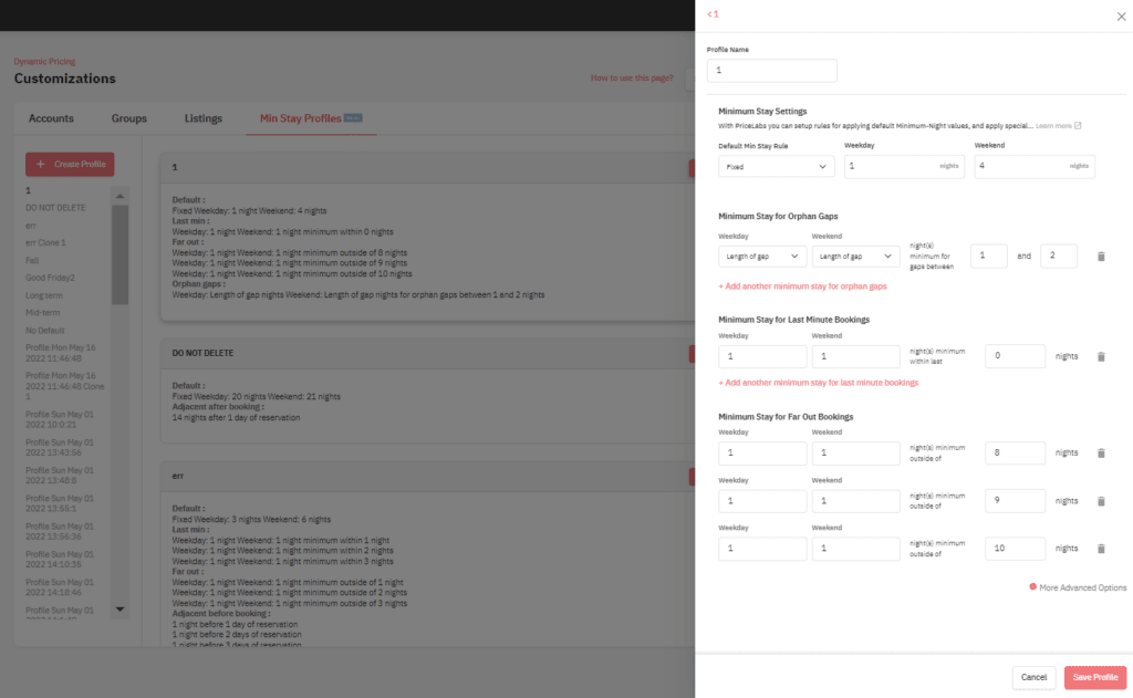 Raccomandazioni di soggiorno minimo Pricelabs; Guida al marketing per le case vacanze