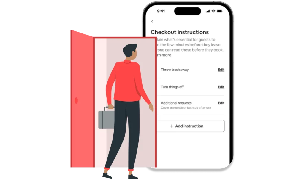 airbnb checkout instructions