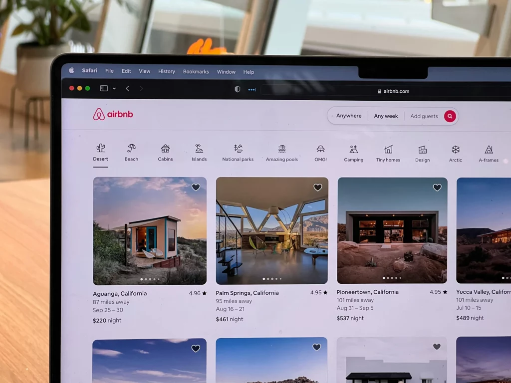 Amostra de avaliações do Airbnb