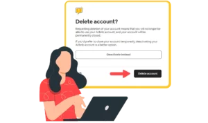 how to delete your airbnb account