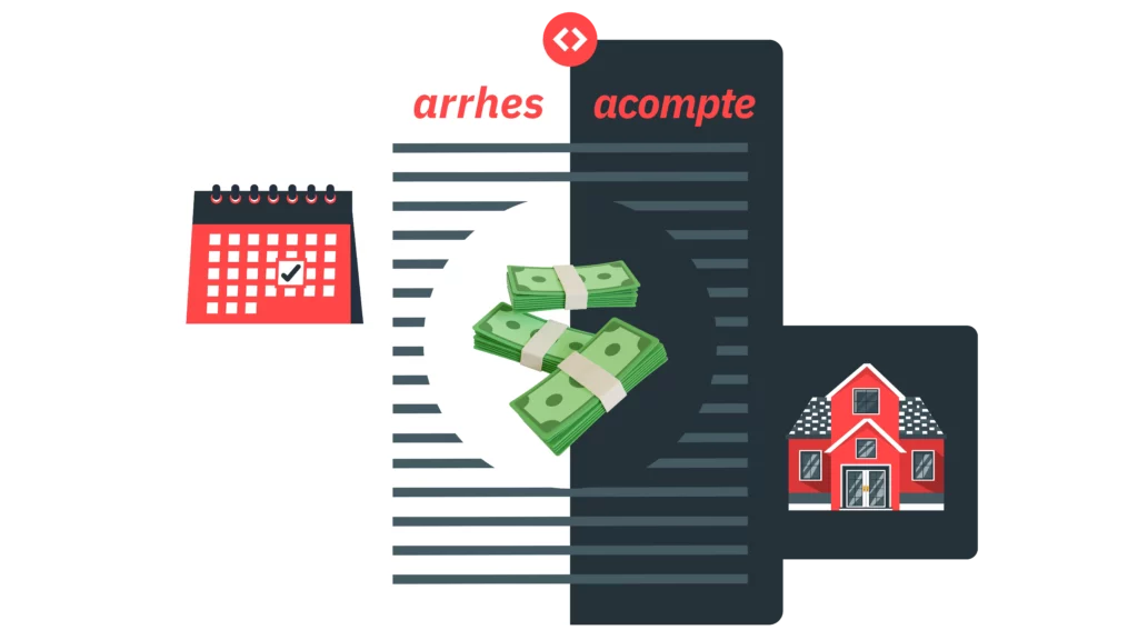 differences arrhes et acomptes