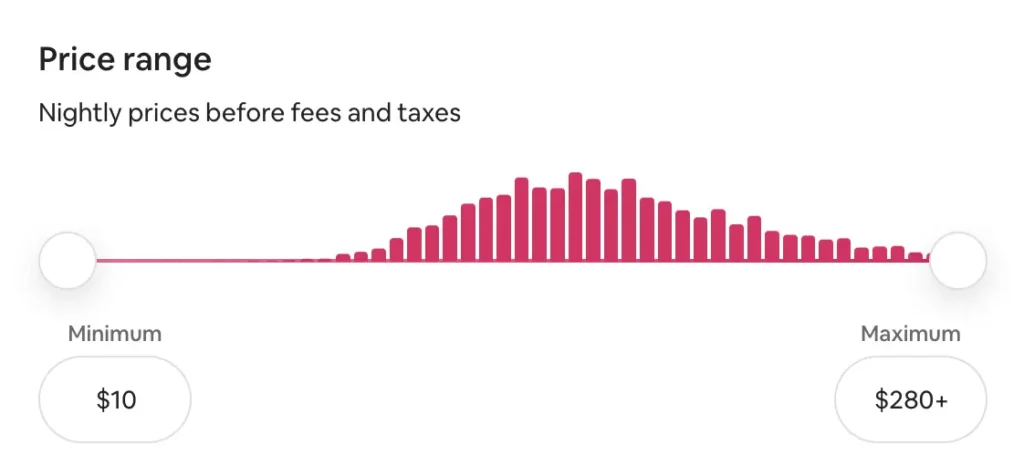 price range in airbnb to optimize your airbnb listing pricing