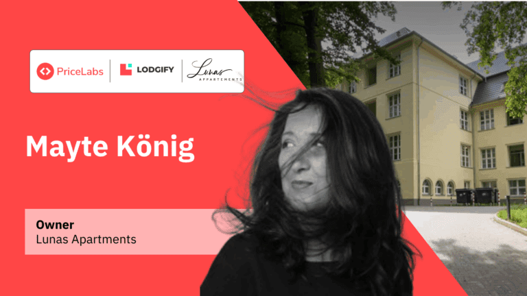 Lunas Appartements in Germany’s Ruhr region, managed by Mayte König using PriceLabs automated pricing for short-term rentals and Lodgify for booking management.
