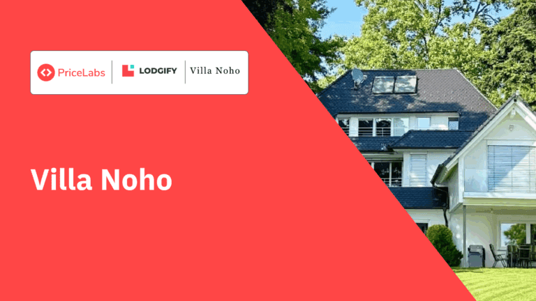 Villa Noho, a historic lakefront vacation rental in Bavaria, managed independently by owner Frank Matthaes with PriceLabs dynamic pricing and Lodgify.