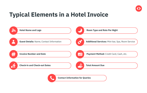 hotel invoice template