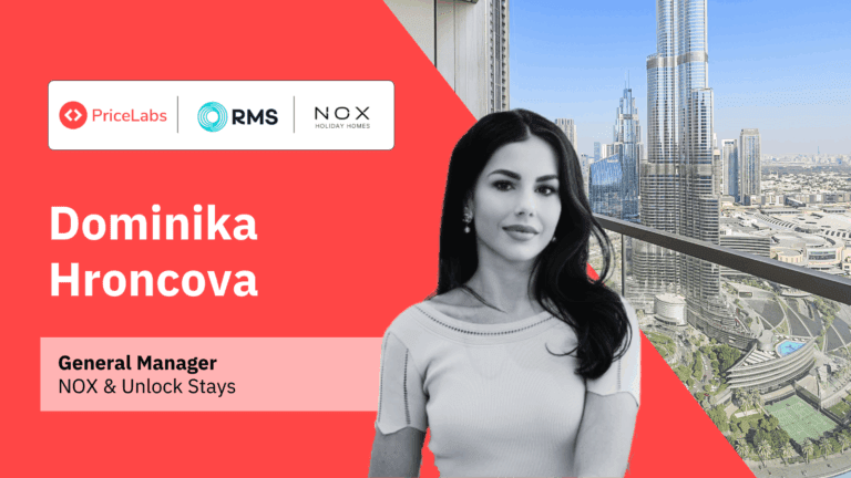 Dominika Hroncova, General Manager at NOX Holiday Homes, using PriceLabs dynamic pricing for holiday lets with RMS integration to scale operations.