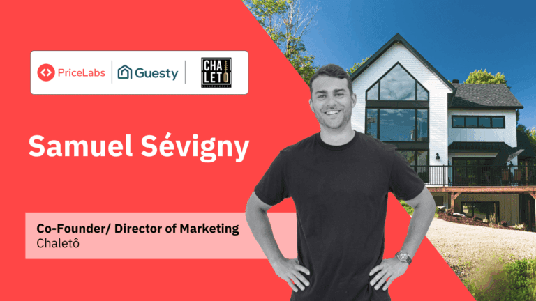Chaletô team managing short-term rentals in Québec, showcasing growth from 10 to 260+ listings using Guesty and PriceLabs integration.