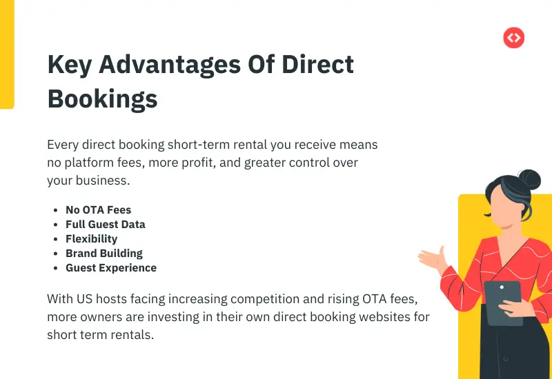 What are the advantages of Direct Booking