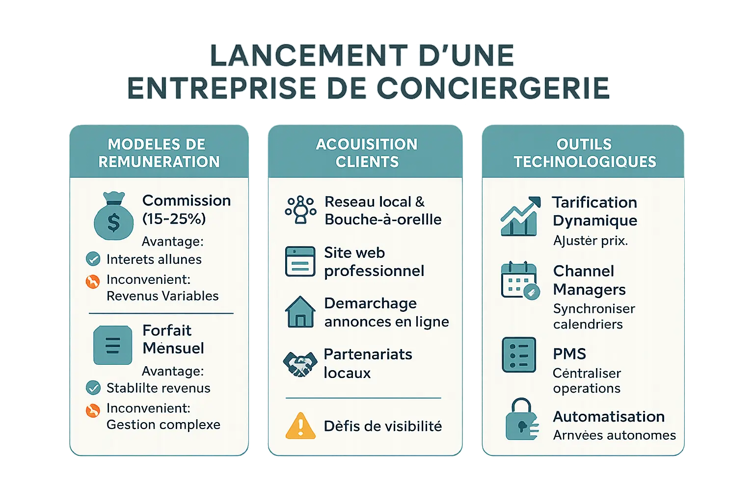 créer une conciergerie airbnb