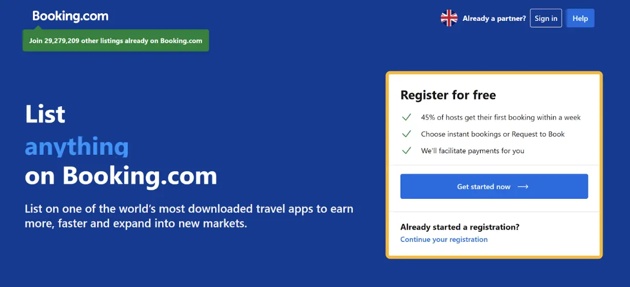 Booking.com Makes It Easy for Hosts to List Their Property