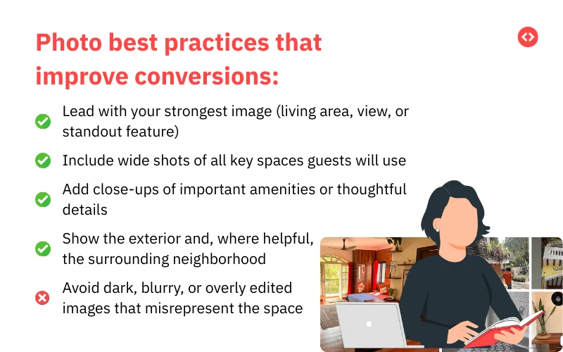 How to add photos of your property to your Airbnb listing?