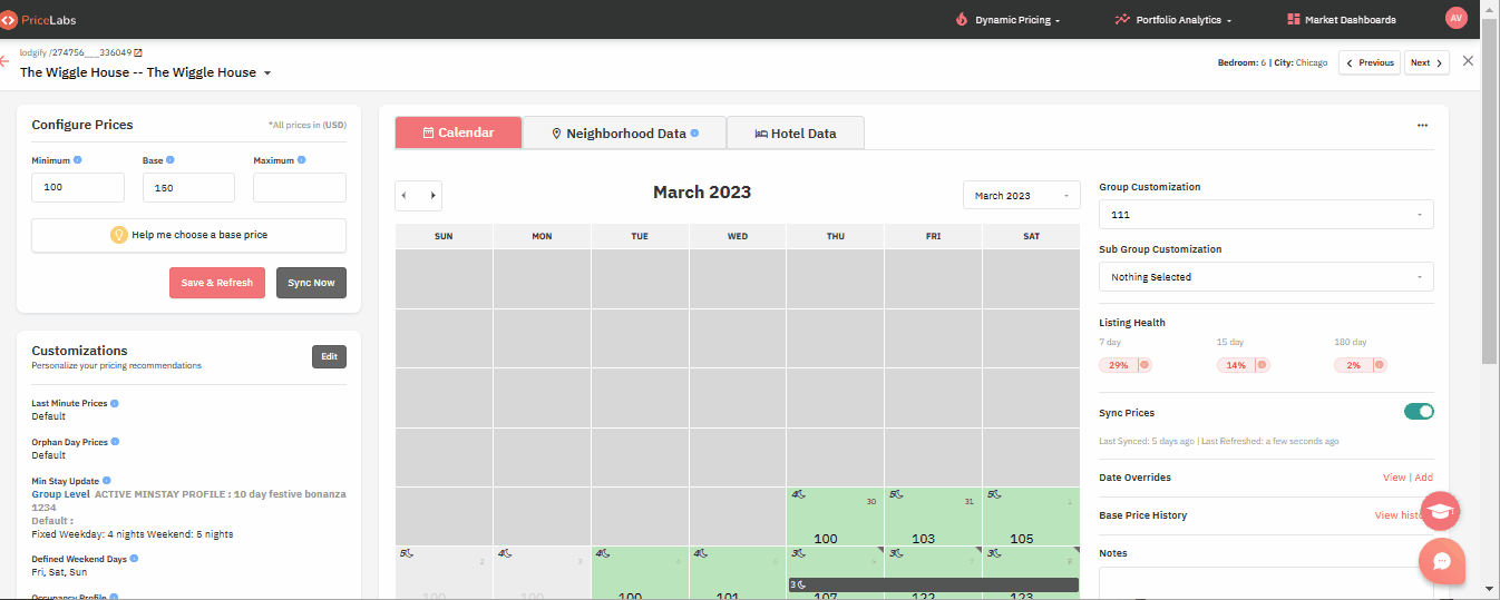 Implement Length of Stay Pricing Restrictions With PriceLabs Customizations
