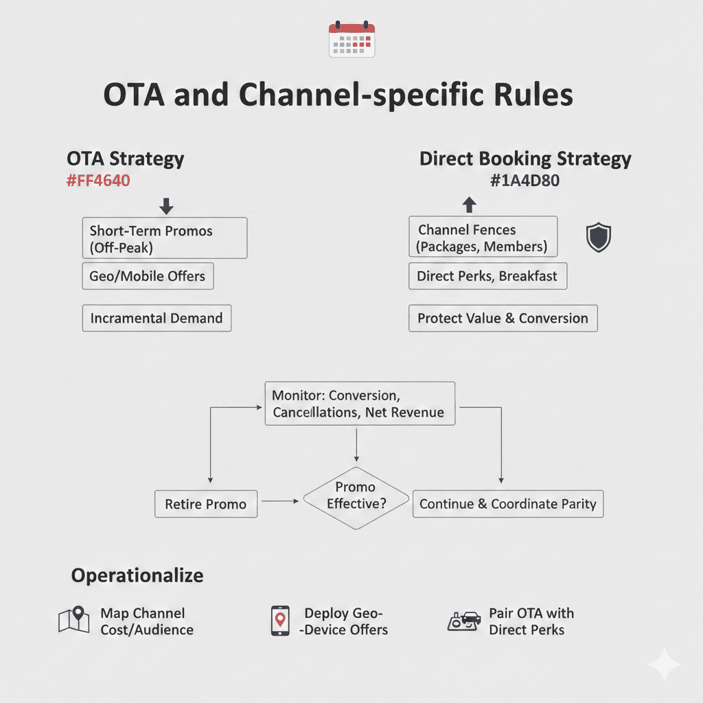 OTA and Channel Specific Rules for Hotel Occupancy Optimization