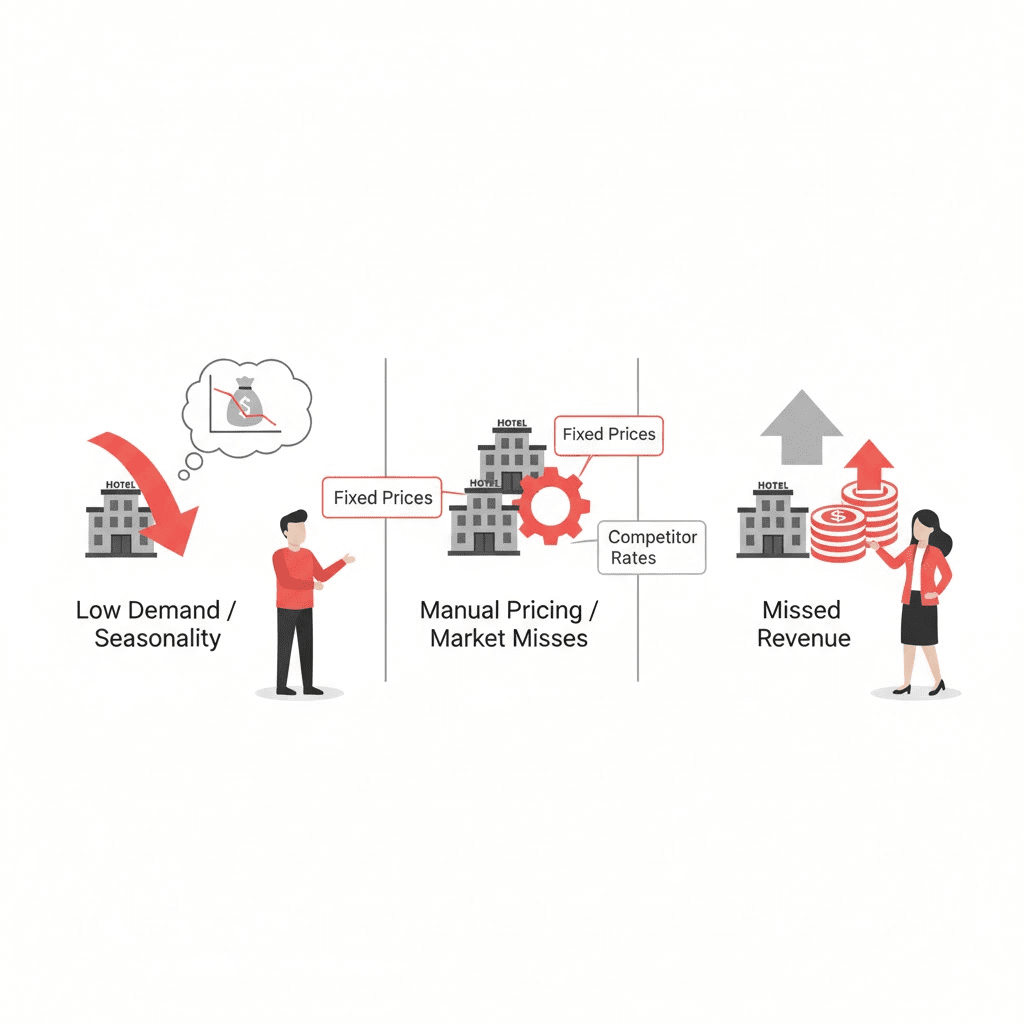 Dynamic pricing tools for small hotel groups
"