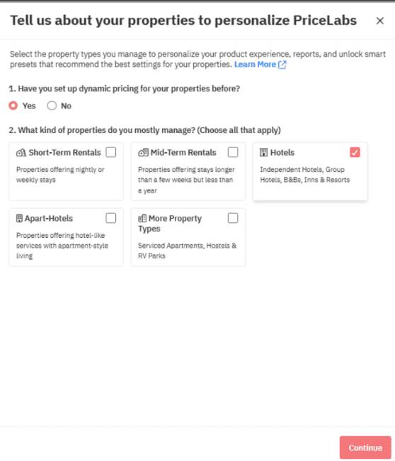 List your properties to priceLabs hotel dynamic pricing platform
