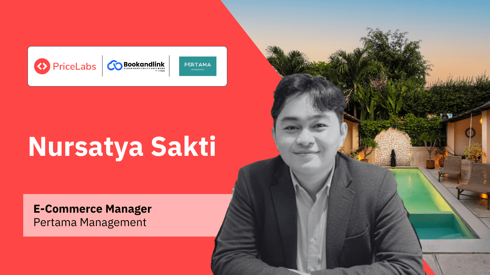 Luxury private villa with pool in Bali managed using dynamic pricing